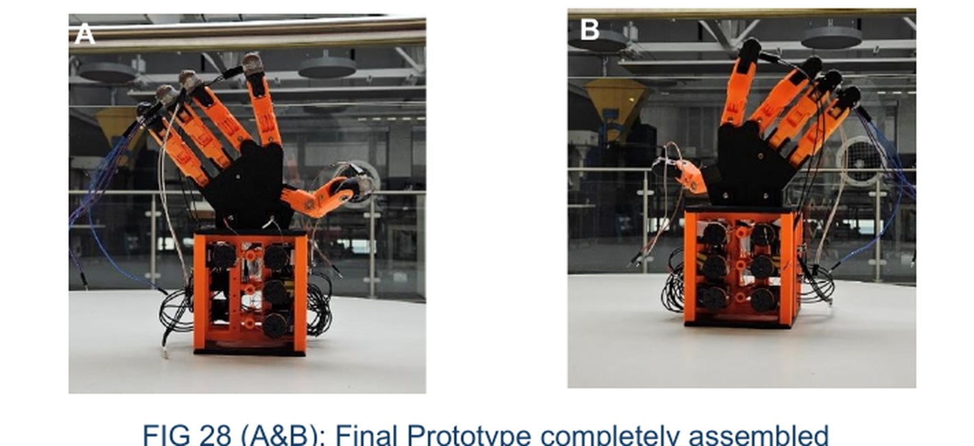 Dextrous robotic hand final mechanical design