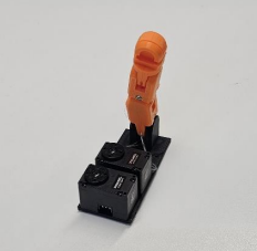 Single-finger actuator and mechanism test assembly.