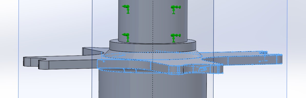 Wheel-hub interface setup used to check the updated vehicle package.